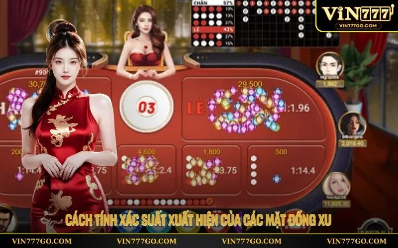 Cách tính xác suất xuất hiện của các mặt đồng xu