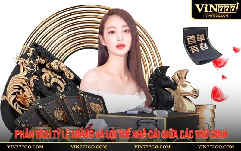 Phân tích tỷ lệ thắng và lợi thế nhà cái giữa các trò chơi